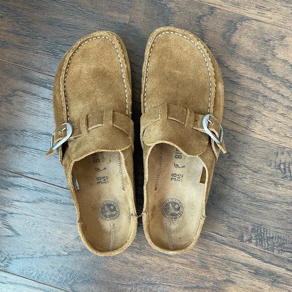 Birkenstock Brown Suede Mules - Picture 2 of 7